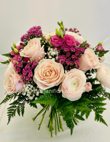 Bouquet sulle tonalità del rosa