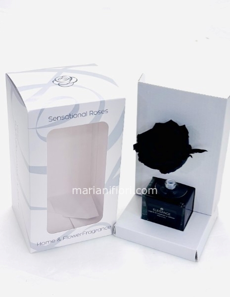 PROFUMATORE E ROSA STABILIZZATA NERA